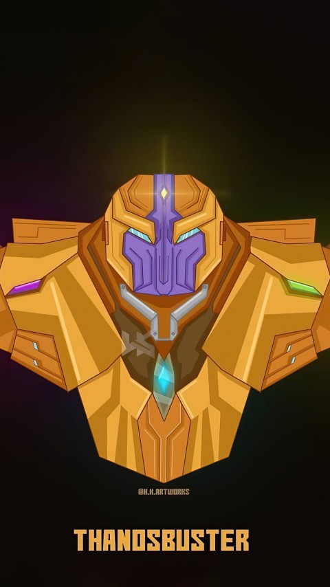 Thanos Buster Digital Art Mobile Wallpaper