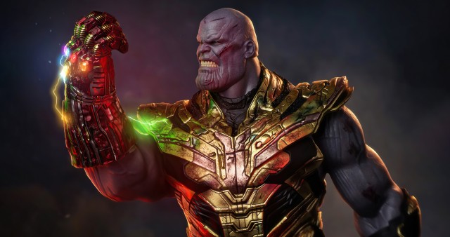 Thanos Angry Side Picture Background