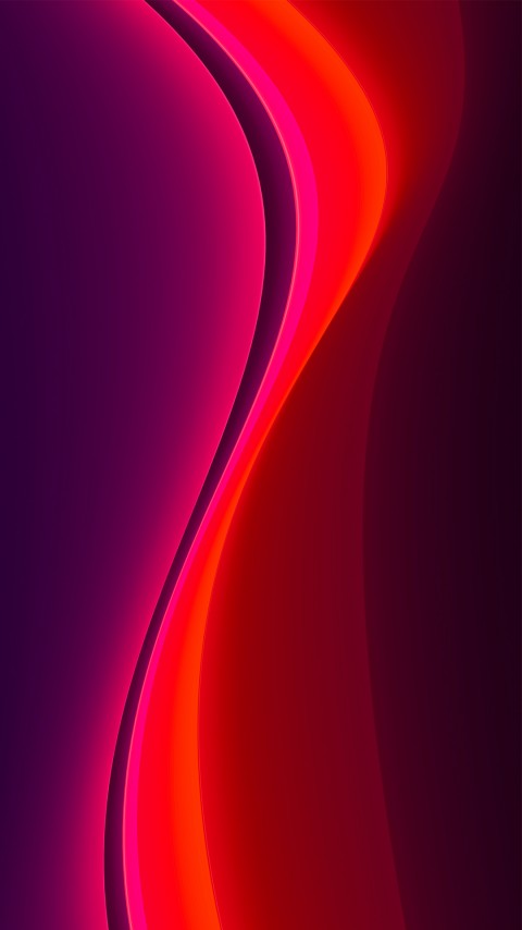 Gradient Wave Purple Red Mobile Wallpaper