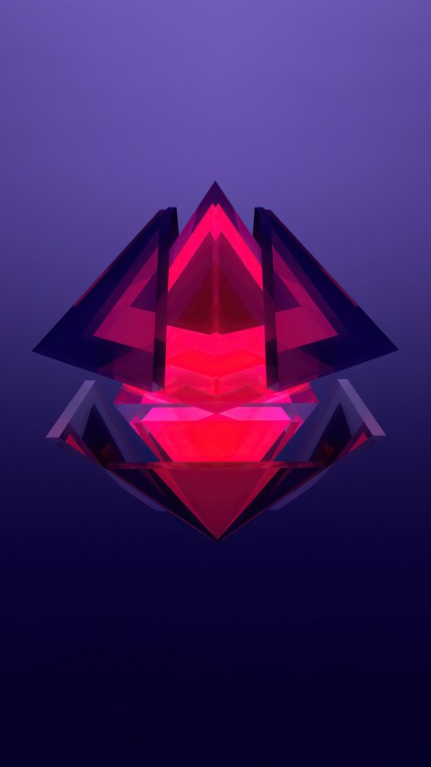 Free Center Red Diamond 4K Wallpaper Mobile