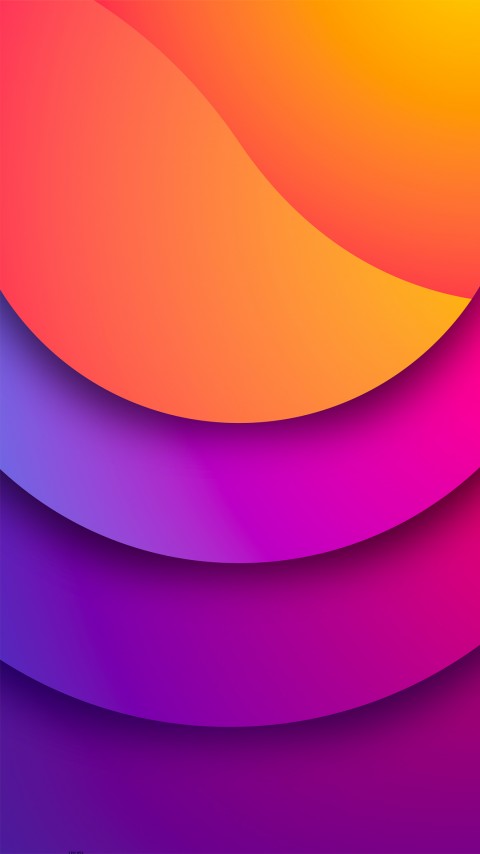HD Oval Layer Gradient Mobile Wallpaper