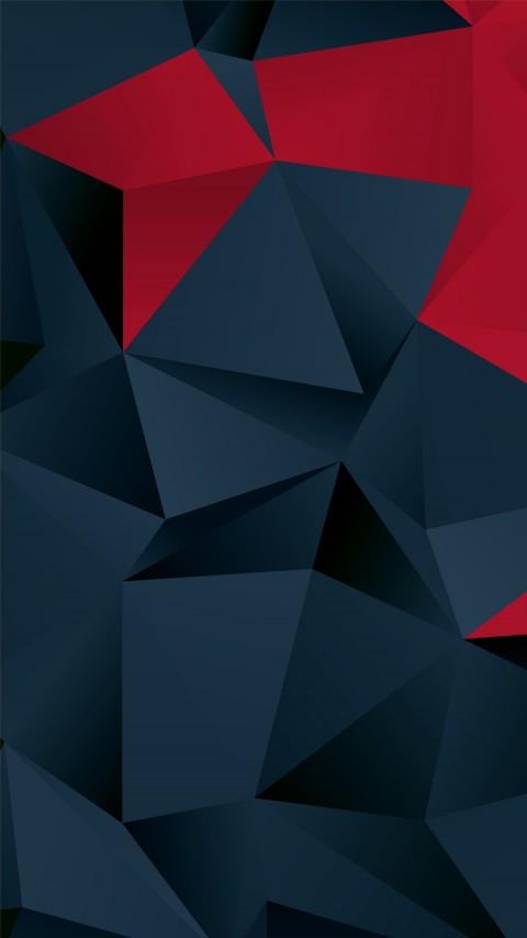 HD Polygon Black Mobile Wallpaper