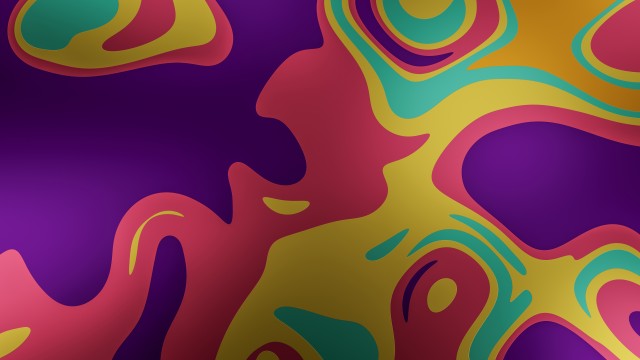 Messy Fluid Shapes 5K Wallpaper