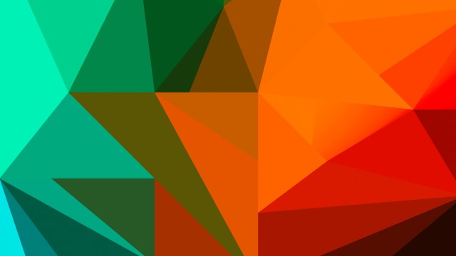 Polygon Colorful Shapes 5K Wallpaper