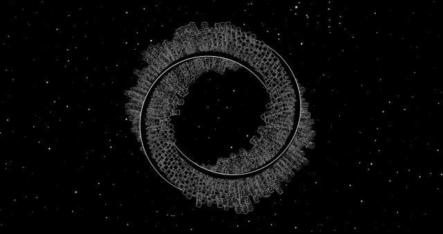 Dark Round Rings Picture Wallpaper