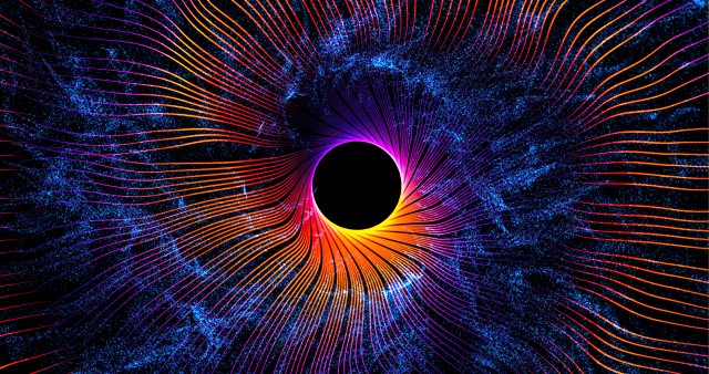 Orange Black Holes Picture Wallpaper