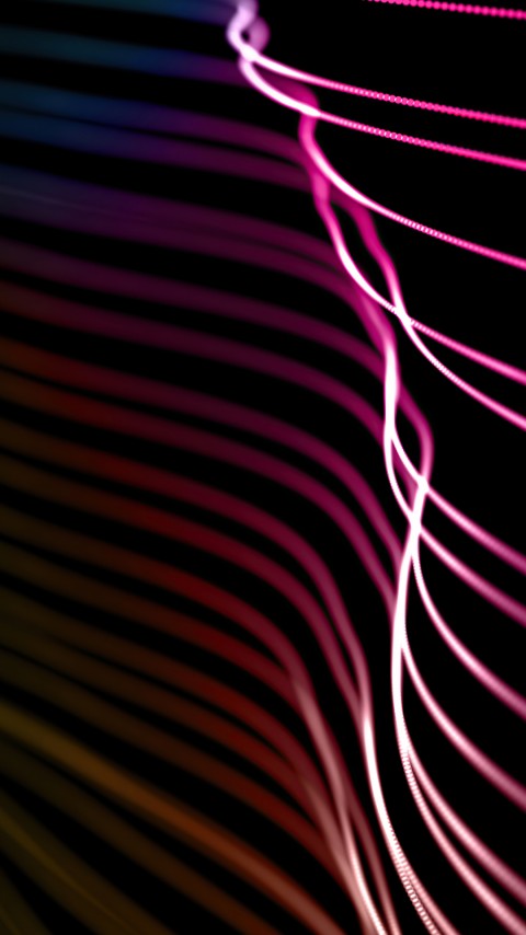 Free Red Wavy Lines Wallpaper For Mobile