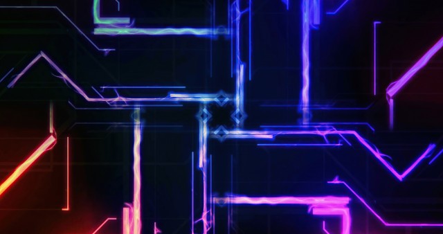 Colorful Circuits HD Wallpaper Background
