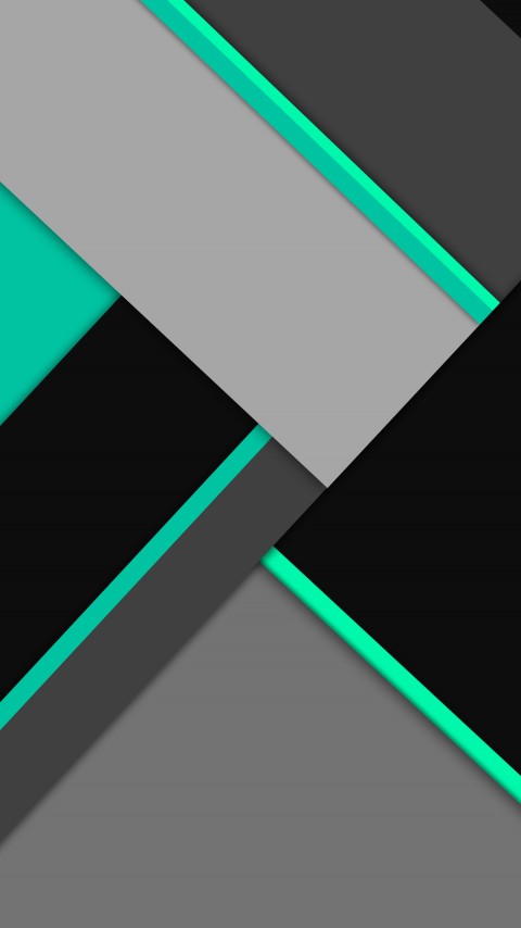 Black Green Geometry Wallpaper For Phone