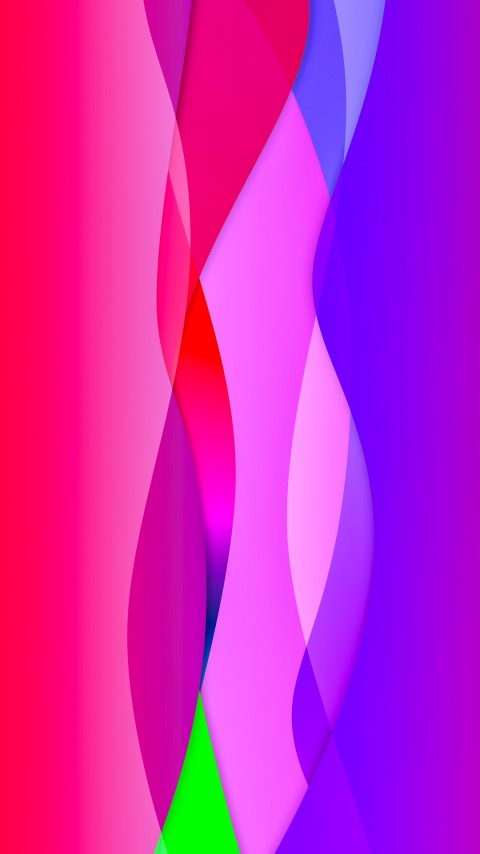 Violet Multi Waves Wallpaper For Mobile