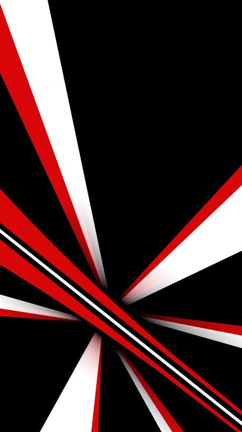 Red Stripe Rays Wallpaper For Mobile