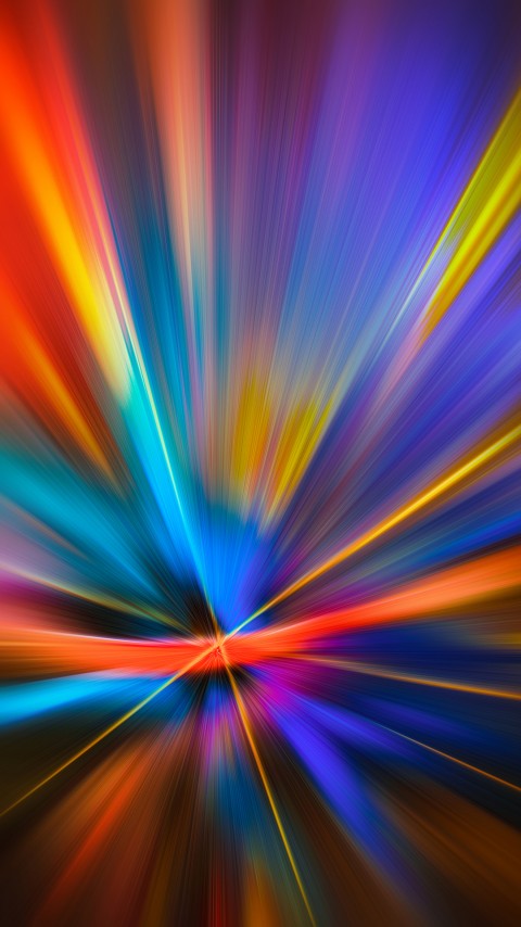 HD Colorful Burst Light Mobile Wallpaper