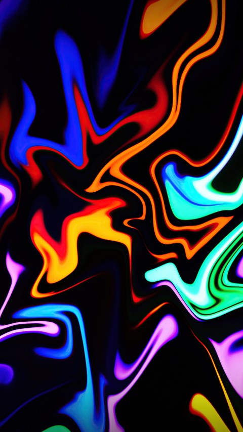 HD Colorful Paint Splash Phone Wallpaper