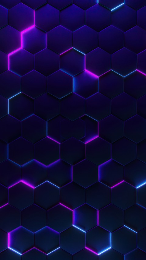Glowing Polygon Joins Wallpaper For Phone