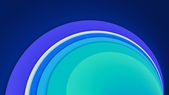 Cool Blue Circle 5K Background