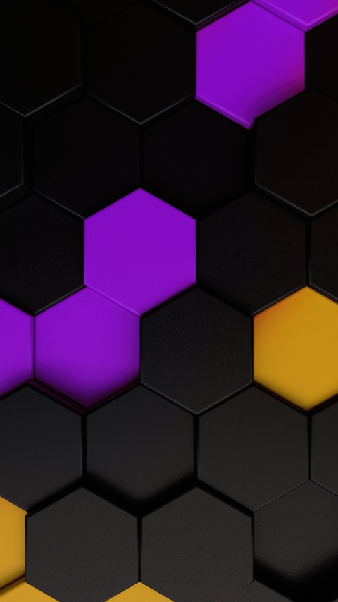 Purple Web Polygon 4k Mobile Wallpaper