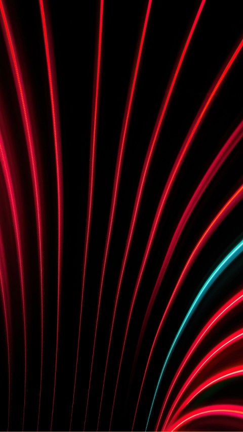 Free Red Tunnel Lines Wallpaper For Mobile
