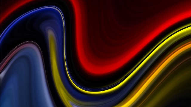 Ultra HD Neon Wave Lines 5K Wallpaper