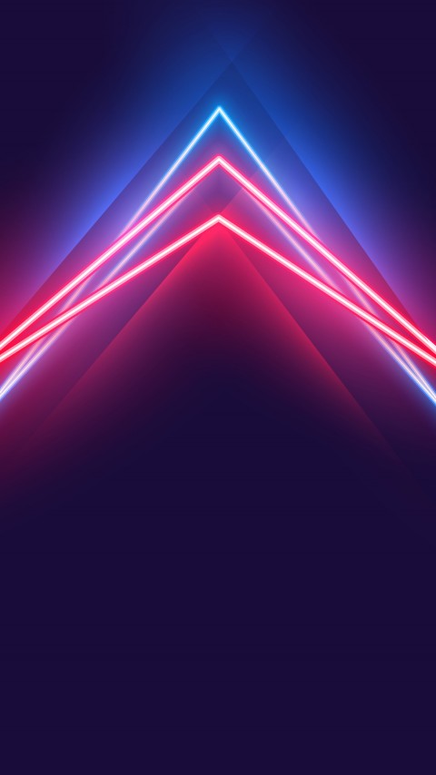 Free Neon Violet Pyramid Wallpaper For Mobile