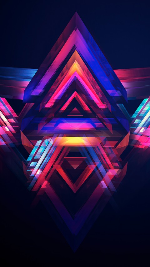 Violet Crystal Face Mobile Wallpaper