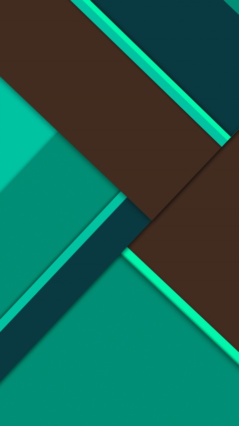 Brown Green Geometry Wallpaper Mobile
