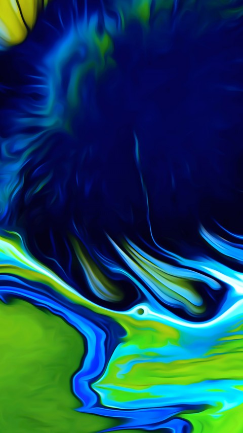 Green Liquid Splash Wallpaper Phone