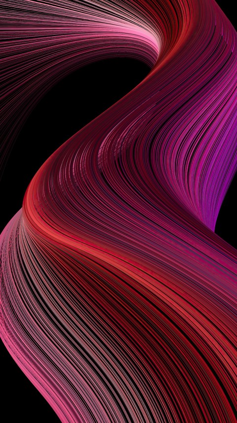Red Neon Threads Wallpaper Phone
