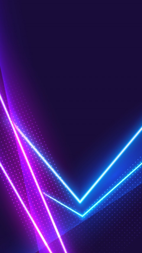 Neon Violet Victory Wallpaper For Mobile