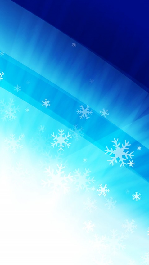 Ultra HD Snow Flakes Blur Mobile Wallpaper