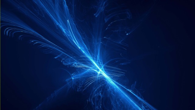 Fractal Blue Light 5K Background