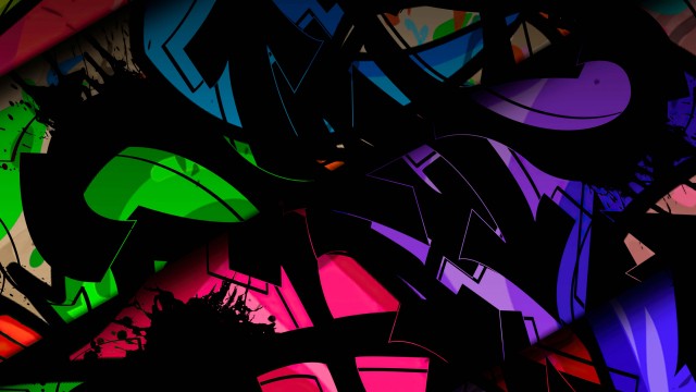 Shattered Stain Glass Picture Background