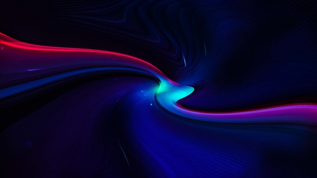 HD Red Stroke Light Path Wallpaper
