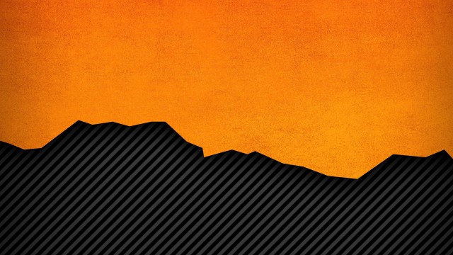 Golden Orange Mountain HD Background