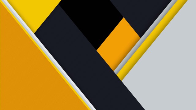 HD Golden Yellow Geometry Wallpaper