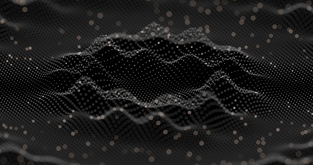 Ultra HD Dark Sound Wave Wallpaper