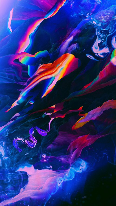 4k Mobile Blue Fire Formation Wallpaper