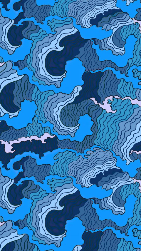 Japanese Ocean Waves Wallpaper Mobile