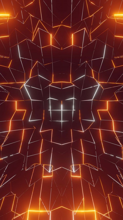 HD Electric Fire Outline Mobile Wallpaper