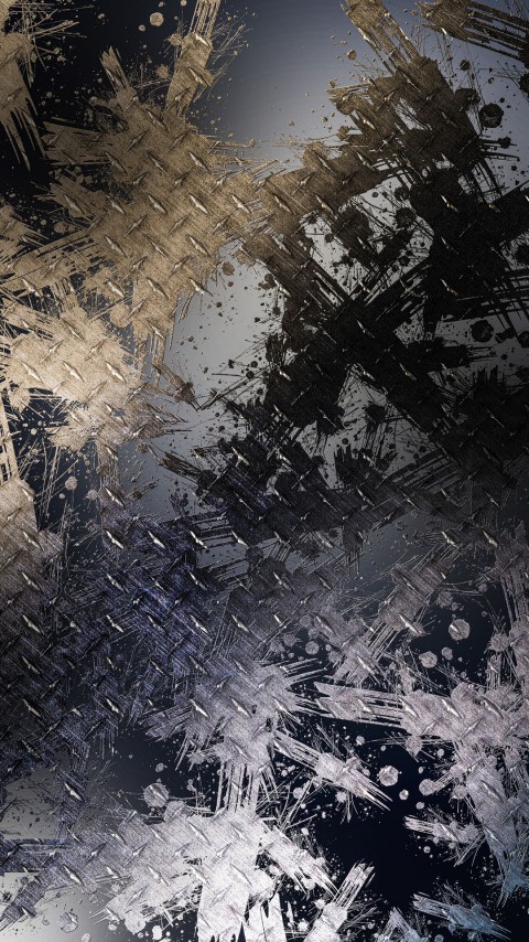 4k Mobile Metallic Gold Dust Splash Wallpaper