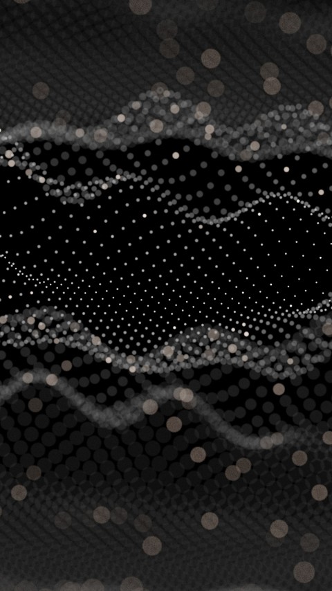 HD Dark Sound Waves Phone Wallpaper