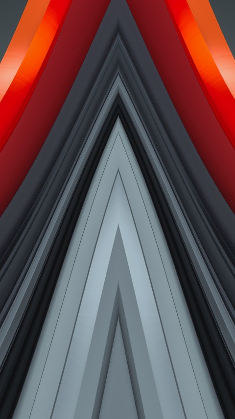 4k Phone 3d Crystal Pyramid Wallpaper