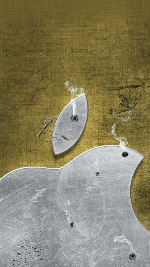Vintage Apple Logo 4k Phone Wallpaper