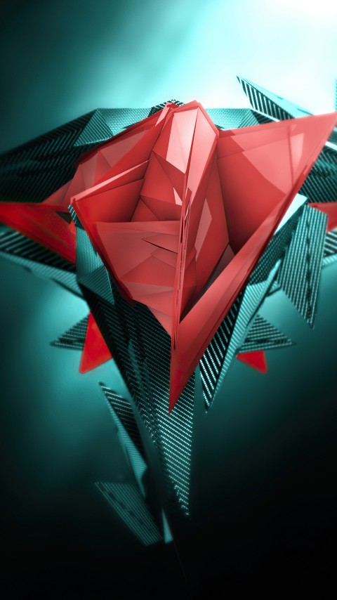 Download Poly Elephant Crystal Wallpaper For Mobile