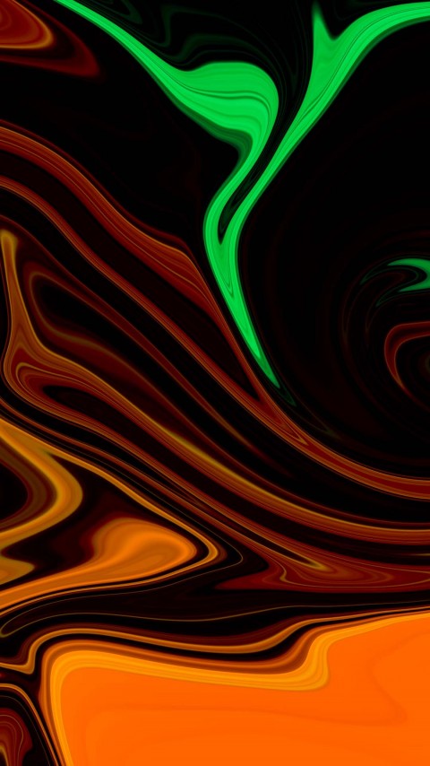 4k Mobile Dark Fluid Blockhole Wallpaper