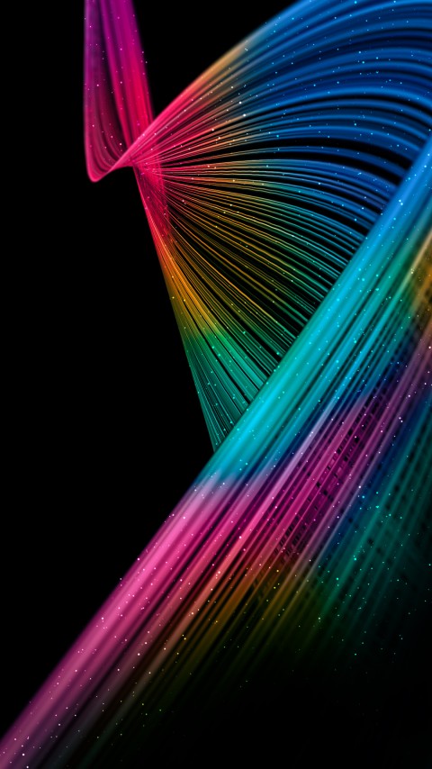 Dark Unicorn Thread Lines Wallpaper Mobile