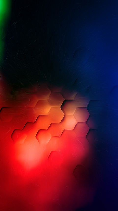4k Phone Night  Polygon Flowing Wallpaper