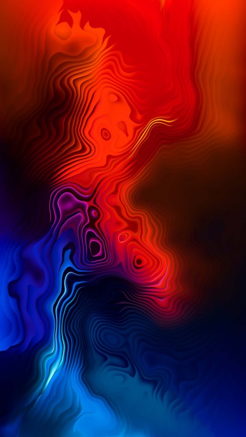 4k Night  Waves  Flowing Phone Wallpaper