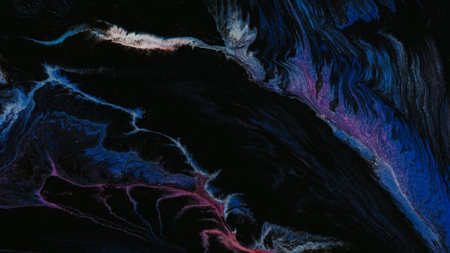 Ultra HD Metallic Blue Marble 5K Wallpaper
