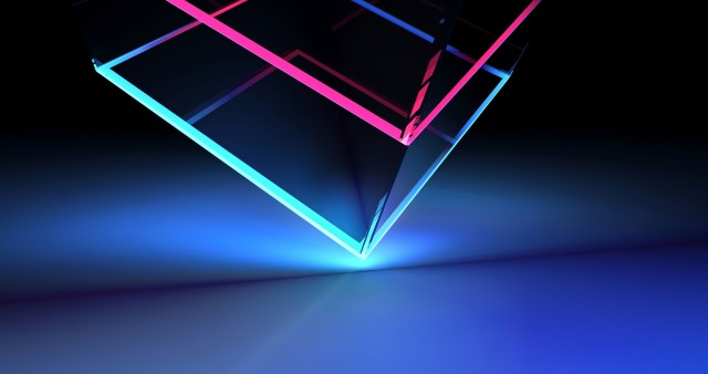 Neo Cube Line Lights Picture Wallpaper