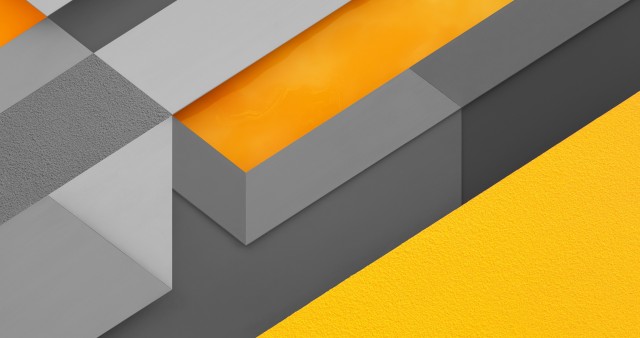 Ultra HD Nordic Yellow Polygon Wallpaper